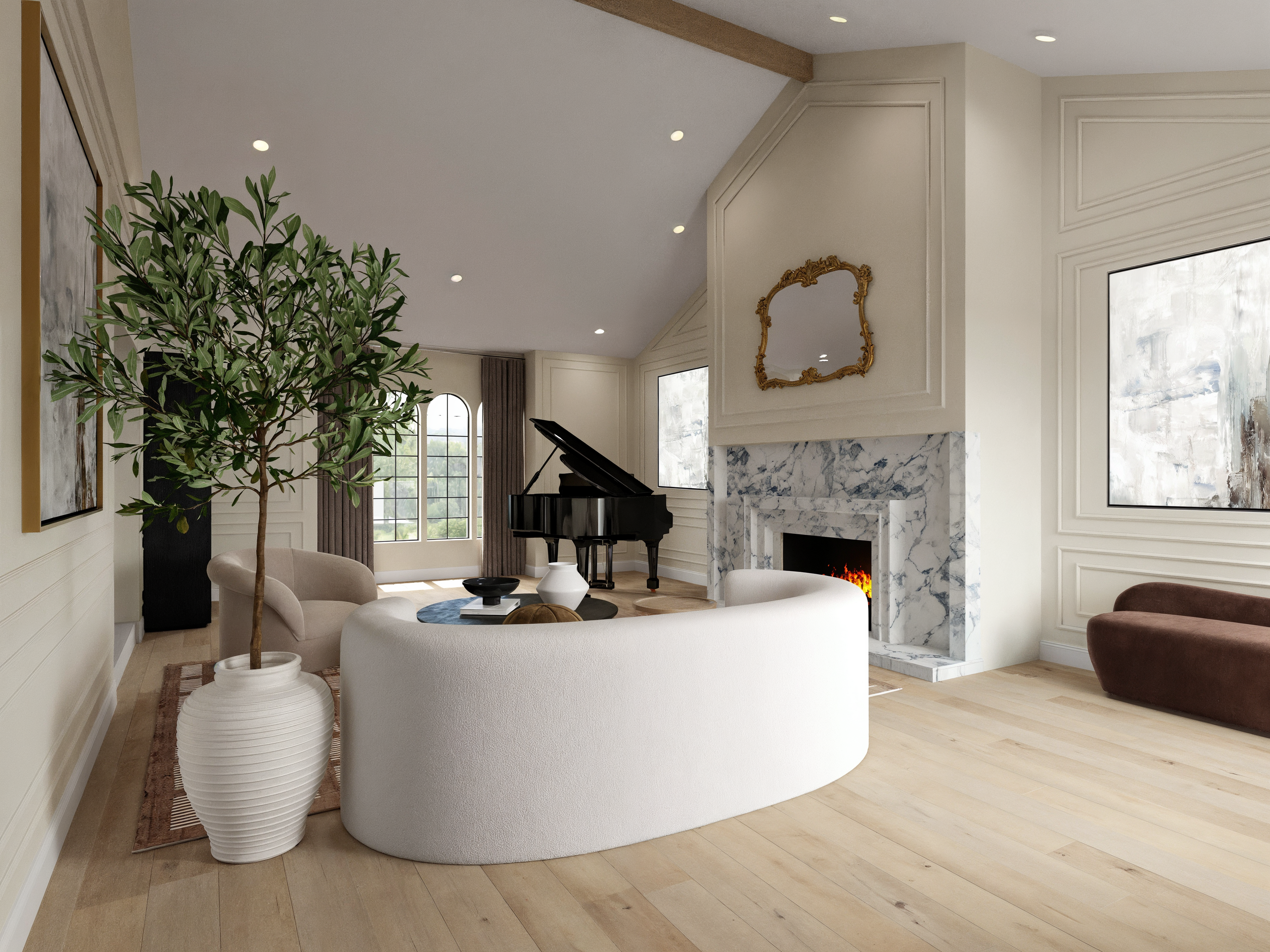 Online Designer Living Room 3D Model 1