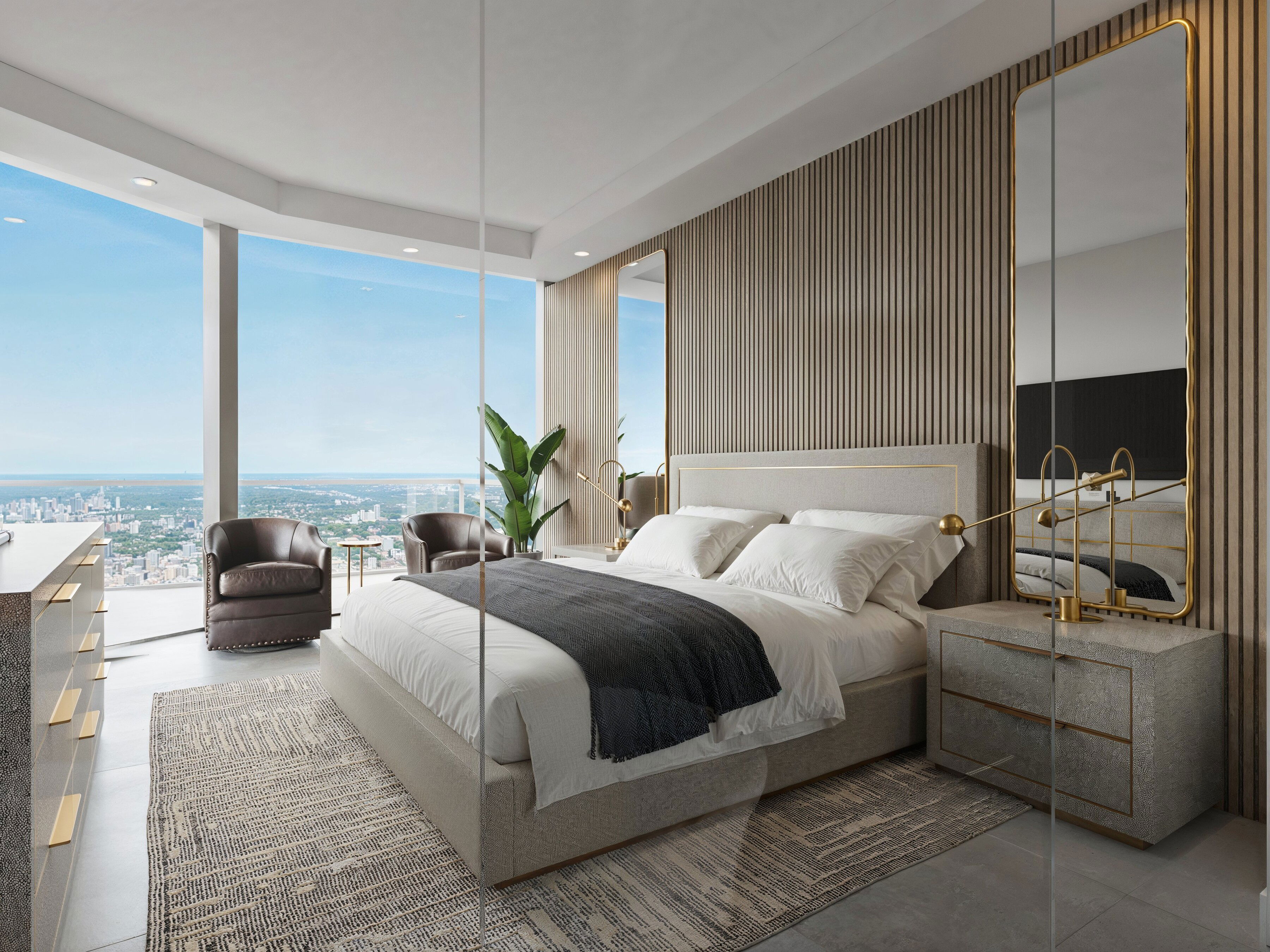 Miami Luxurious Modern Condo Transformation Rendering thumb
