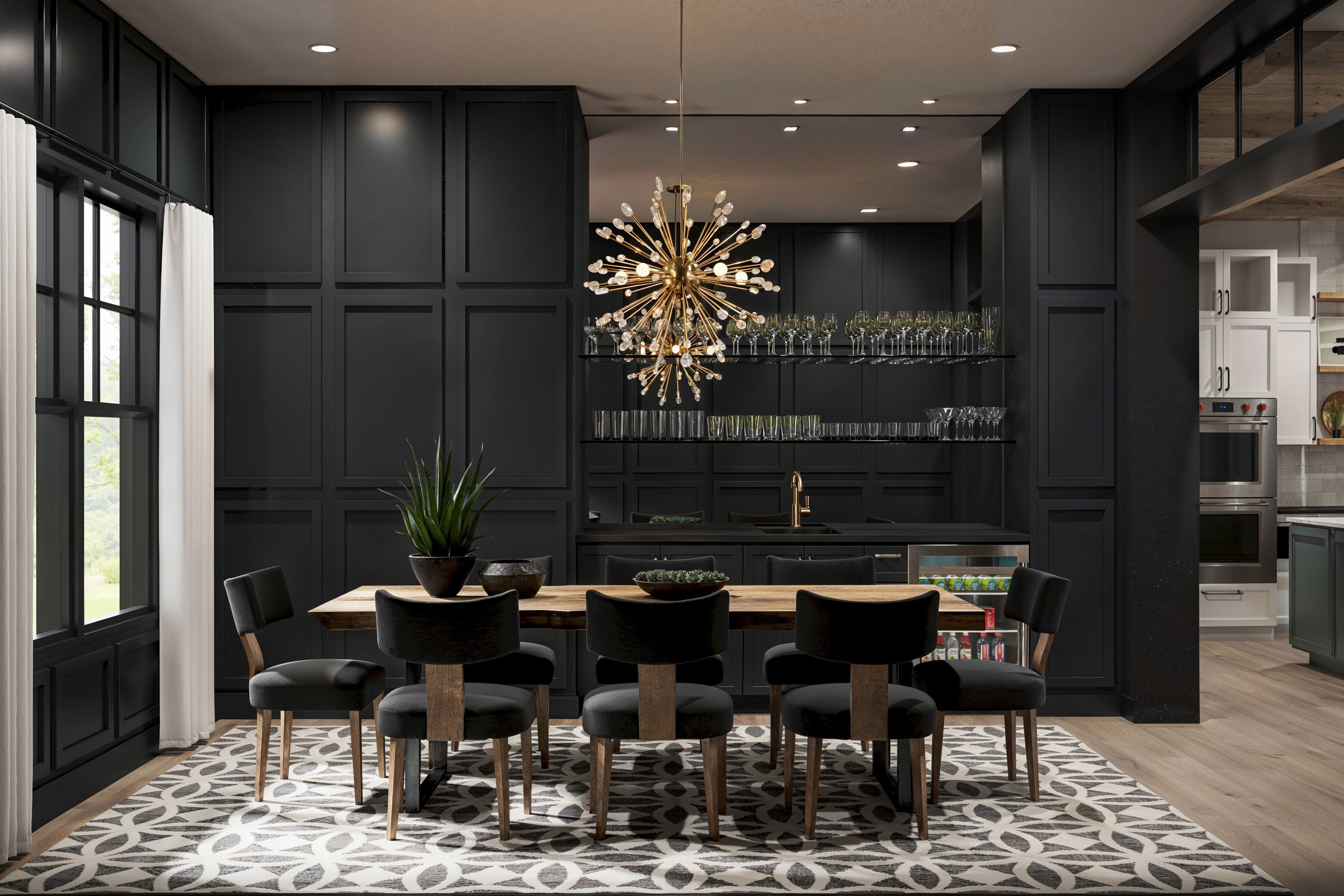 Bold Masculine Dining Room Design