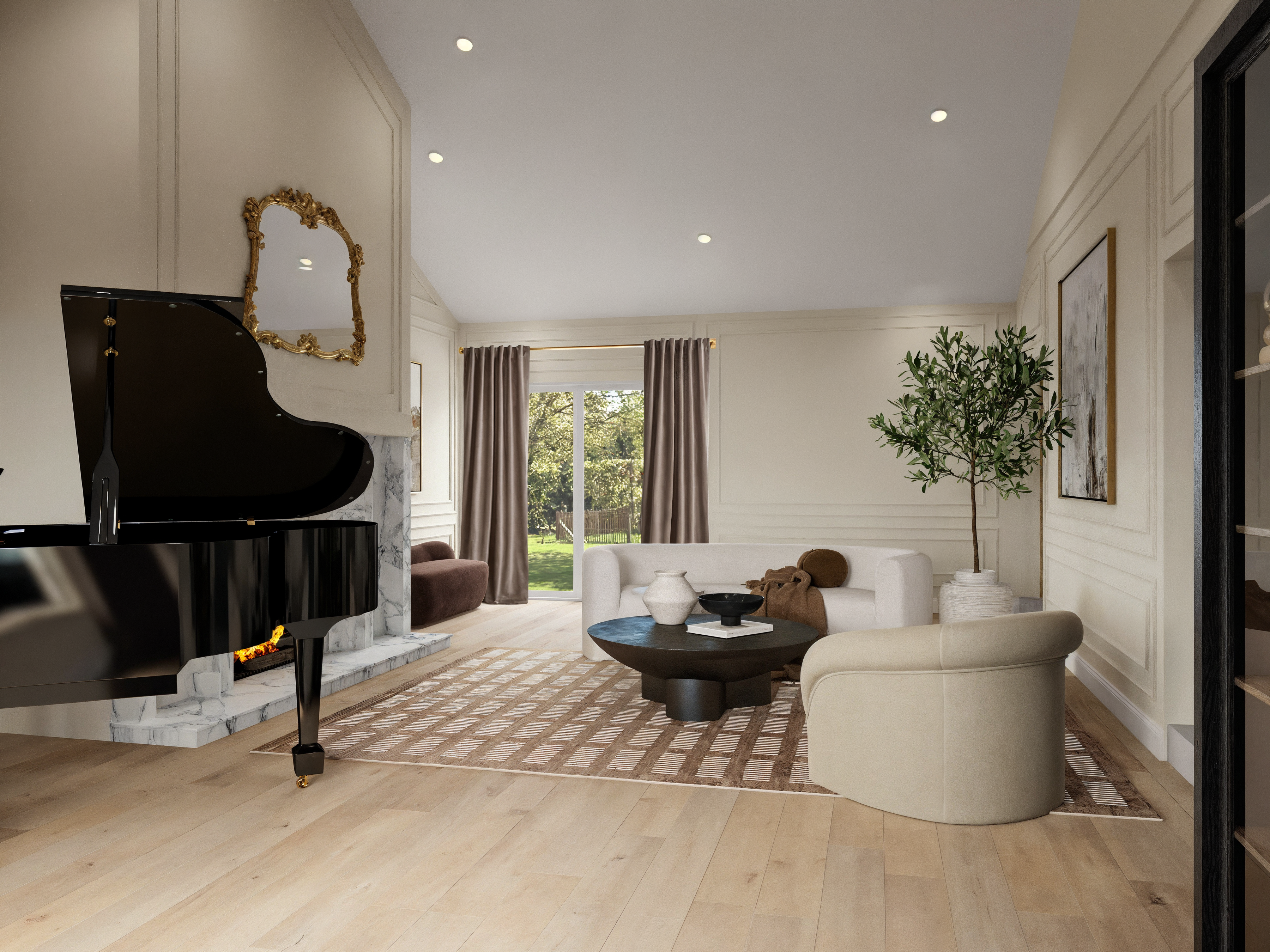 Online Designer Living Room 3D Model 2