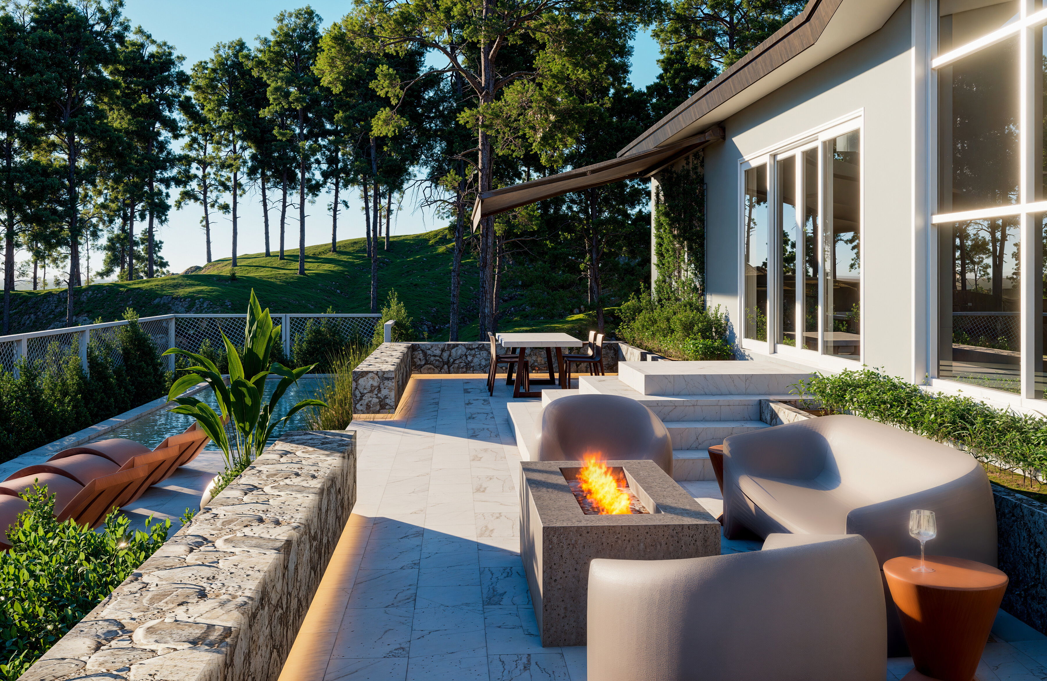 Online Designer Patio 3D Model 1