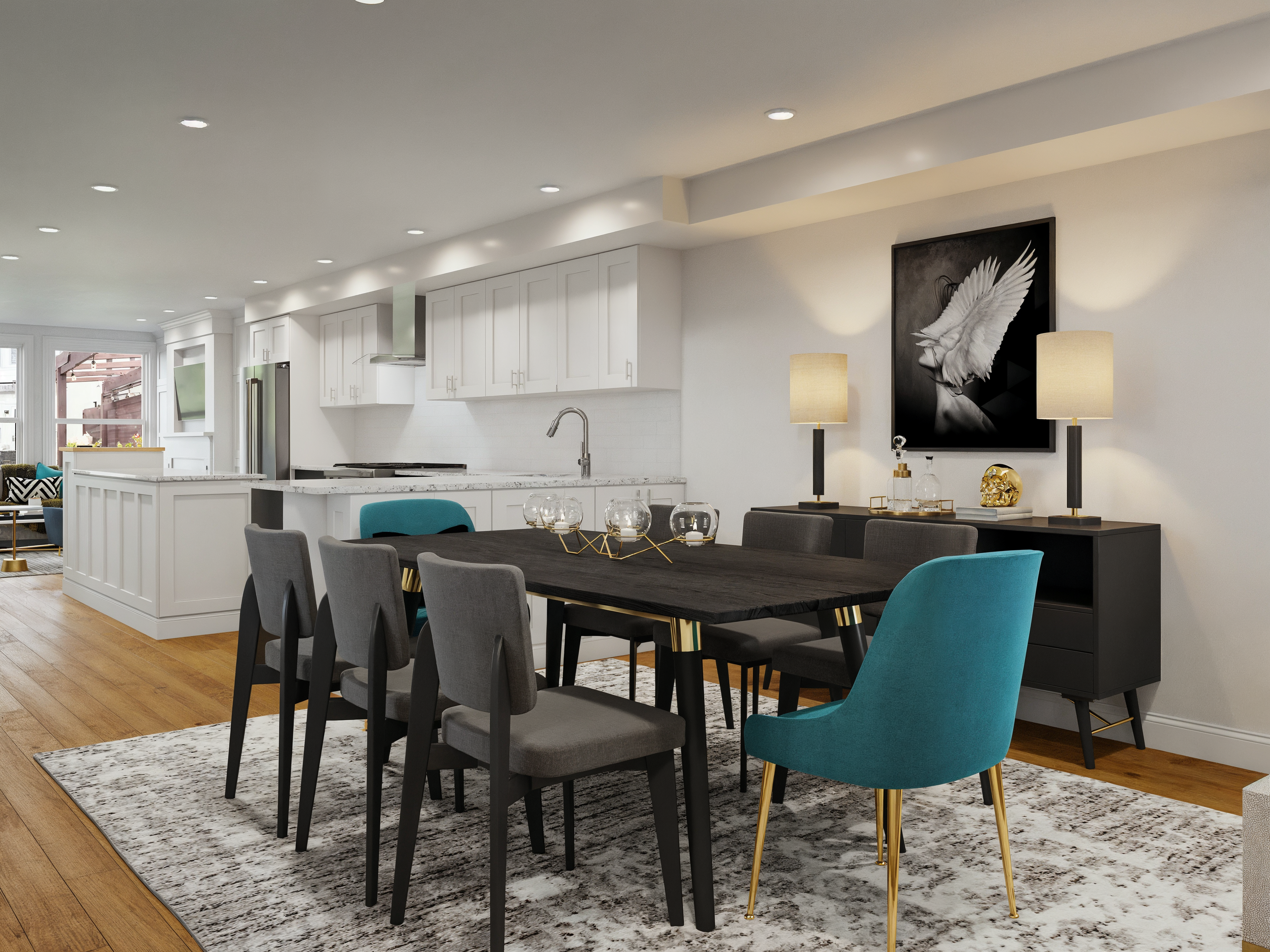 Online Designer Living Room 3D Model 2