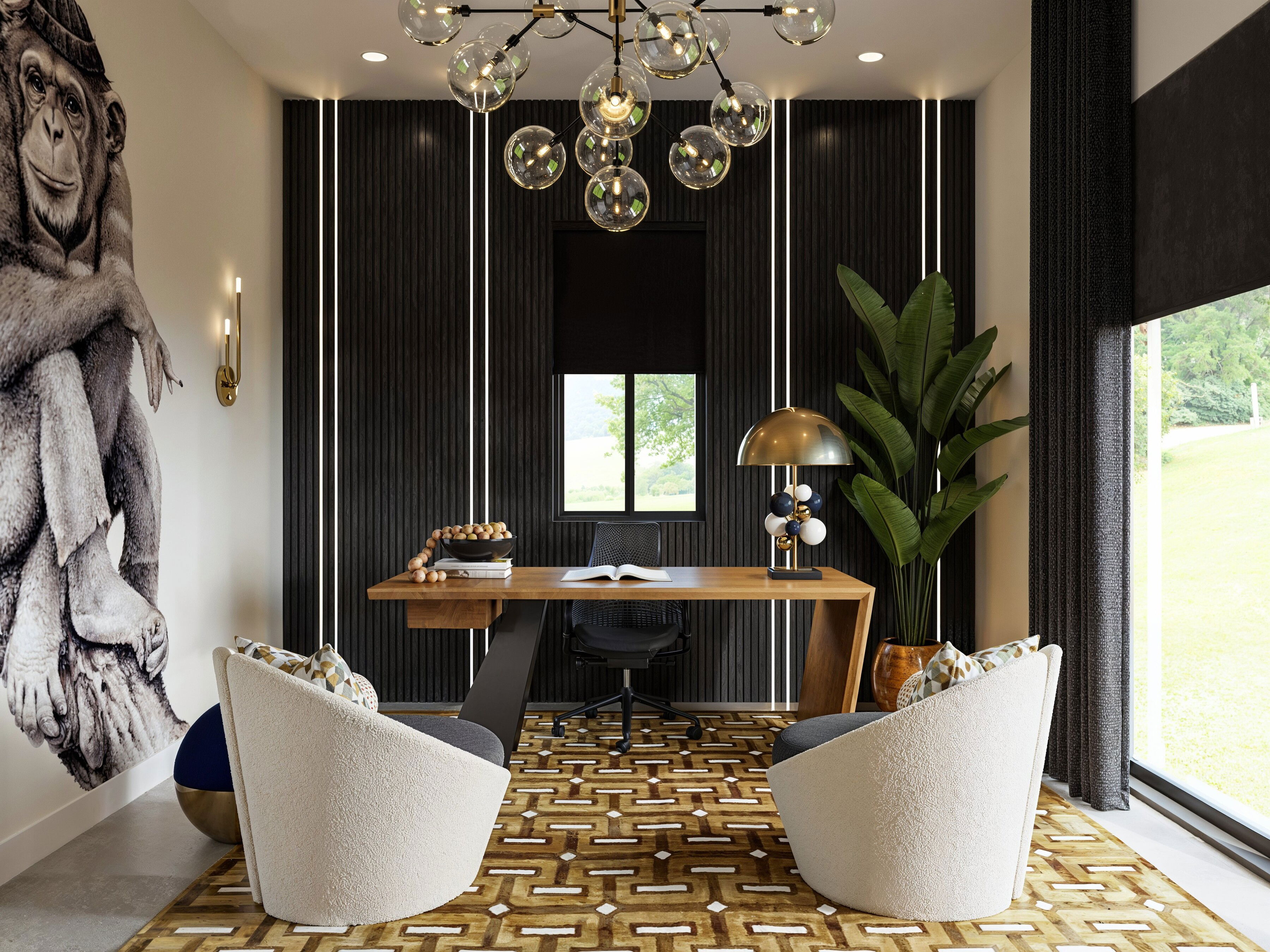 Urban Sophisticated Home Office Design Moodboard thumb