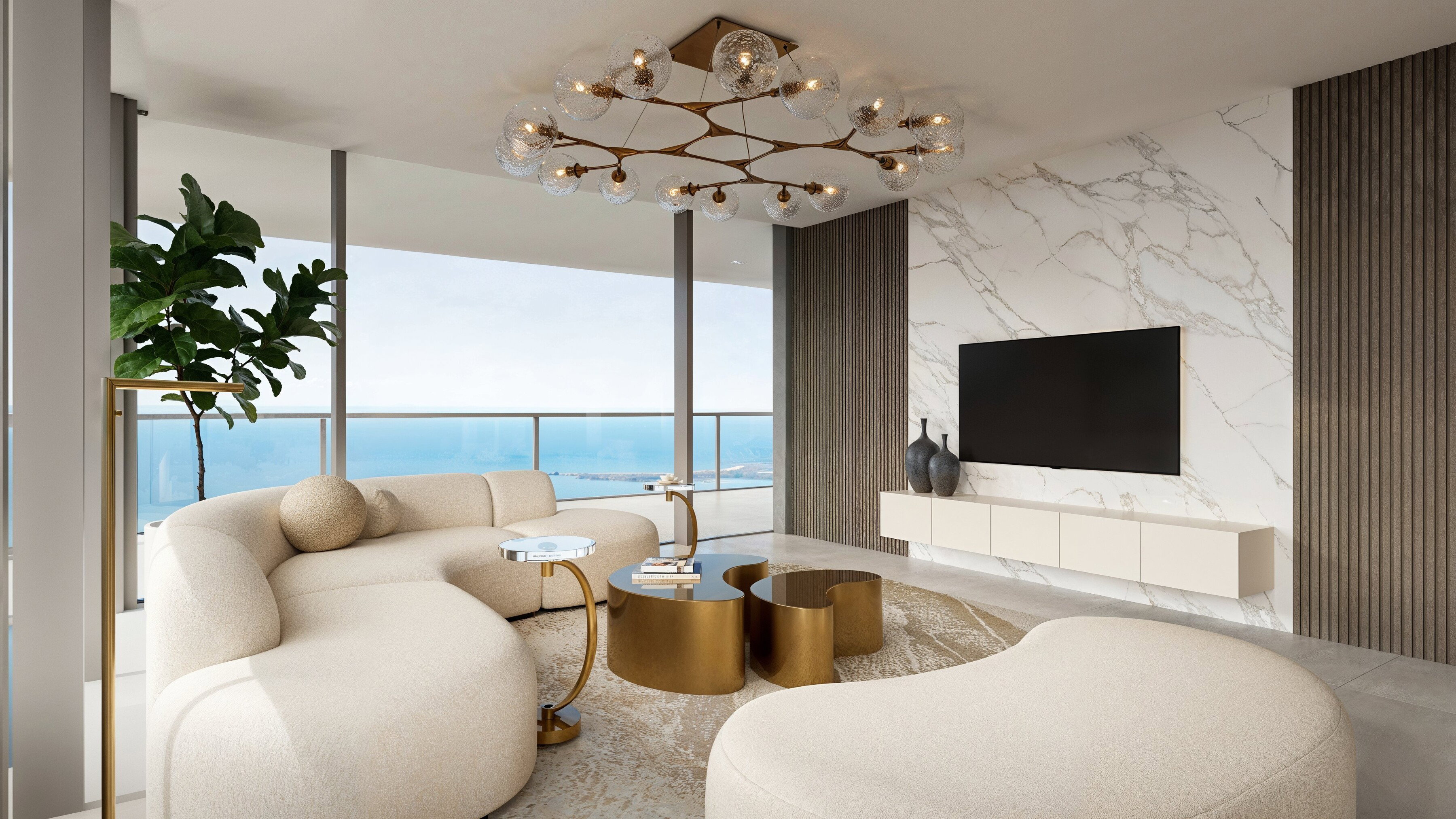 Miami Luxurious Modern Condo Transformation Rendering thumb