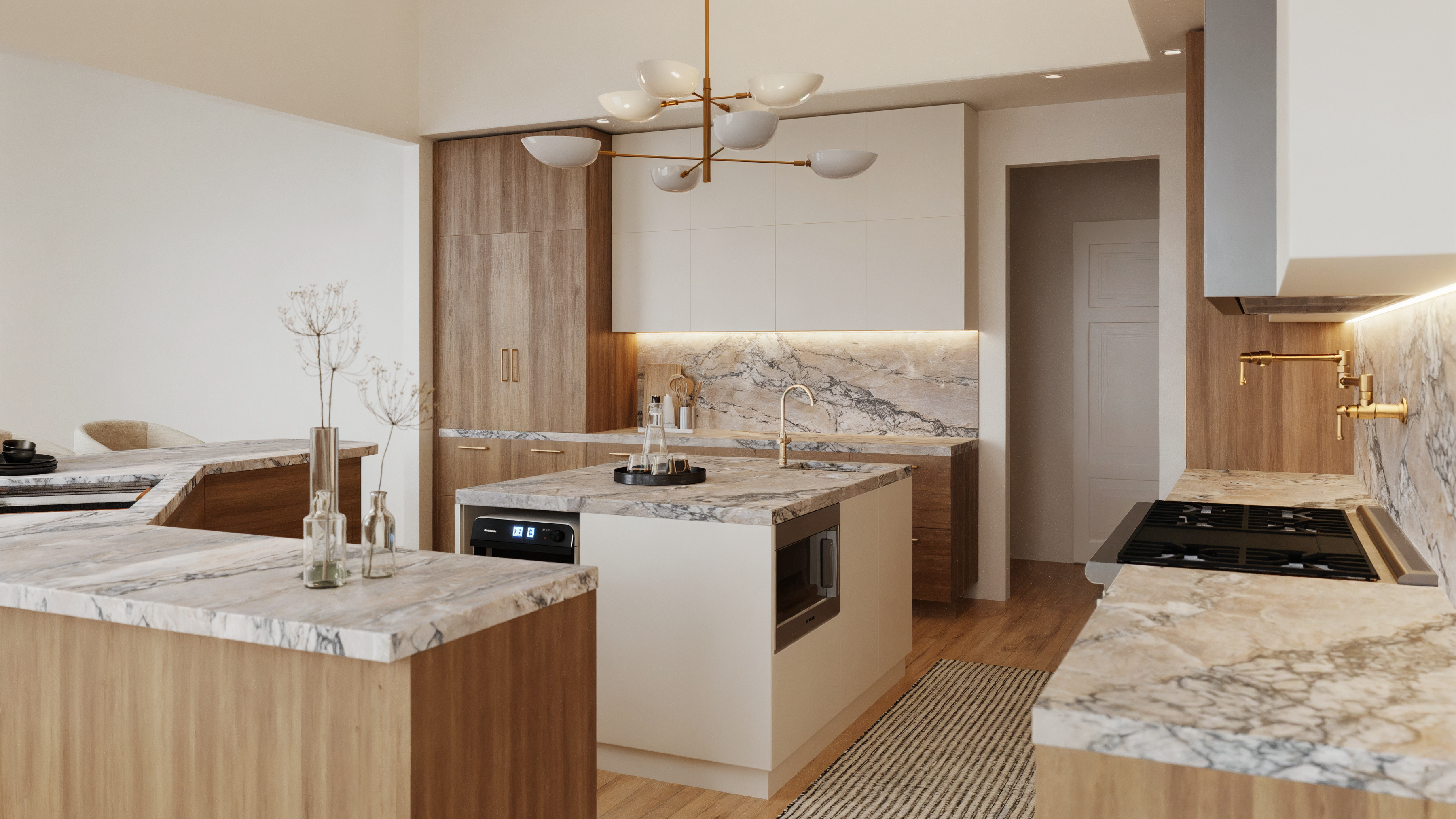 Online Designer Kitchen 3D Model 3
