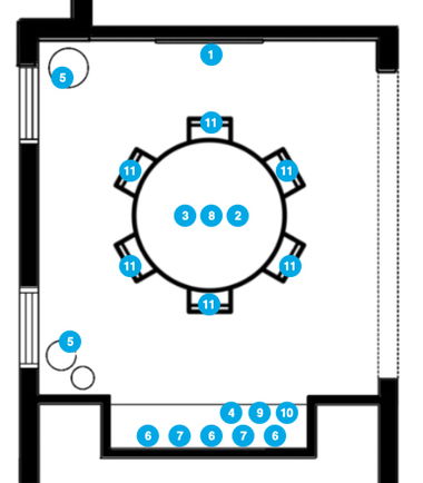 Online Designer Dining Room Floorplan