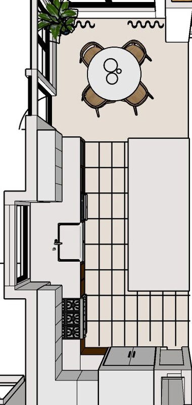 Online Designer Kitchen Floorplan