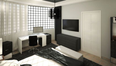 Online Designer Bedroom 3D Model 5