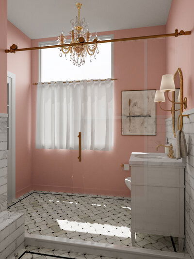 Online Designer Bathroom 3D Model 3