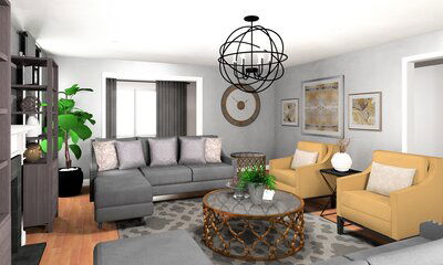 Online Designer Living Room 3D Model 1