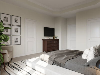 Online Designer Bedroom 3D Model 3