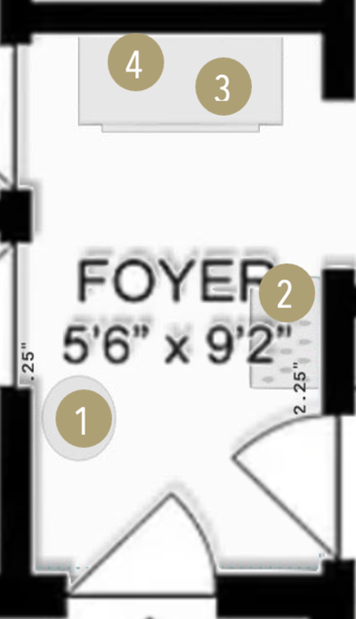 Online Designer Hallway/Entry Floorplan