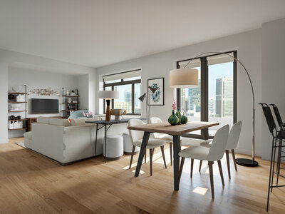 Online Designer Combined Living/Dining 3D Model 3