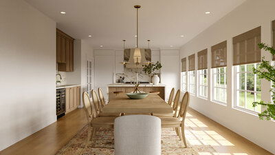 Online Designer Dining Room 3D Model 1