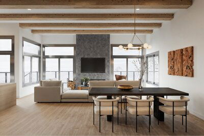 Living Room Dining Room Combo interior design service 2