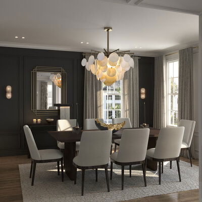 Online Designer Dining Room 3D Model 3