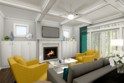 Online Designer Living Room 3D Model 1