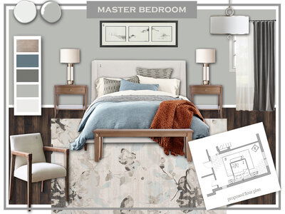 Online Designer Bedroom 3D Model 1