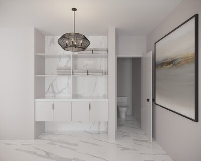 Online Designer Bathroom 3D Model 3