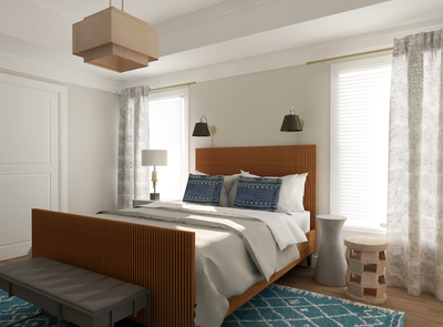 Online Designer Bedroom 3D Model 4