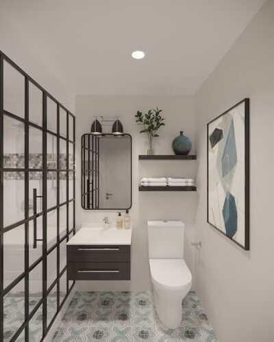 Online Designer Bathroom 3D Model 1