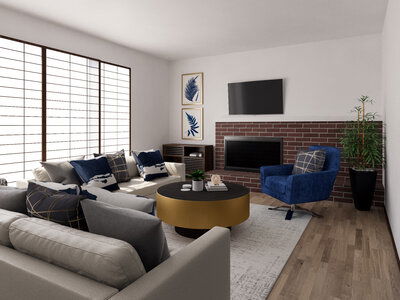 Online Designer Living Room 3D Model 2