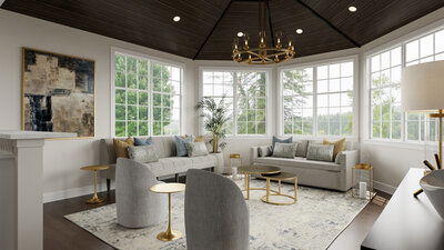 Online Designer Combined Living/Dining 3D Model 4