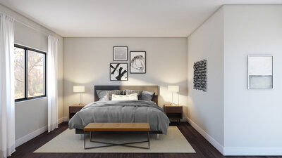 Online Designer Bedroom 3D Model 1