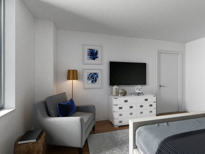 Online Designer Bedroom 3D Model 2