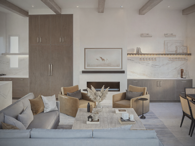 Online Designer Combined Living/Dining 3D Model 1