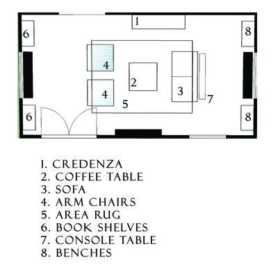 Online Designer Living Room Floorplan