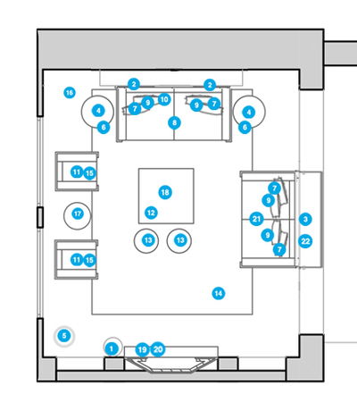 Online Designer Living Room Floorplan