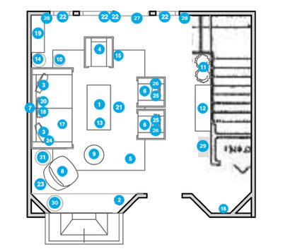 Online Designer Living Room Floorplan