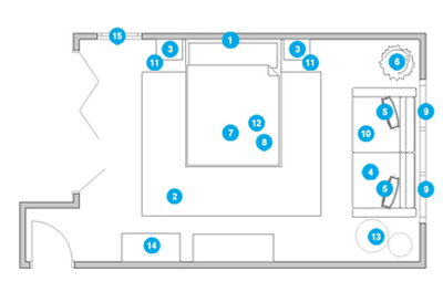 Online Designer Bedroom Floorplan