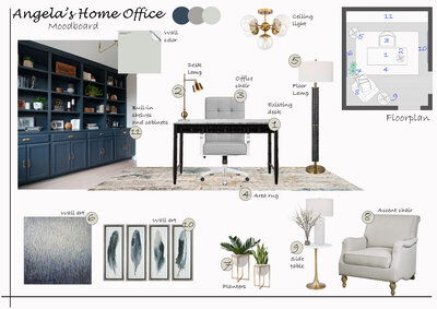 Transitional Living, Dining & Home Office De... | Decorilla
