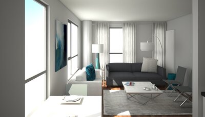 Online Designer Living Room 3D Model 1