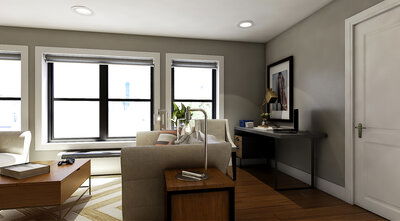 Online Designer Combined Living/Dining 3D Model 6