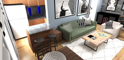 Online Designer Living Room 3D Model 5