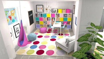 Online Designer Kids Room 3D Model 1