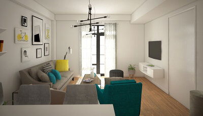 Online Designer Living Room 3D Model 4