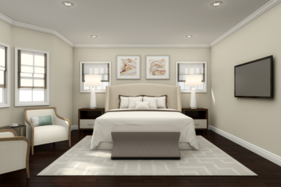 Online Designer Bedroom 3D Model 2