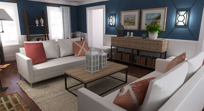 Online Designer Living Room 3D Model 1