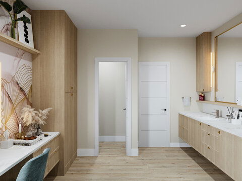 Light Wood Bathroom Remodel