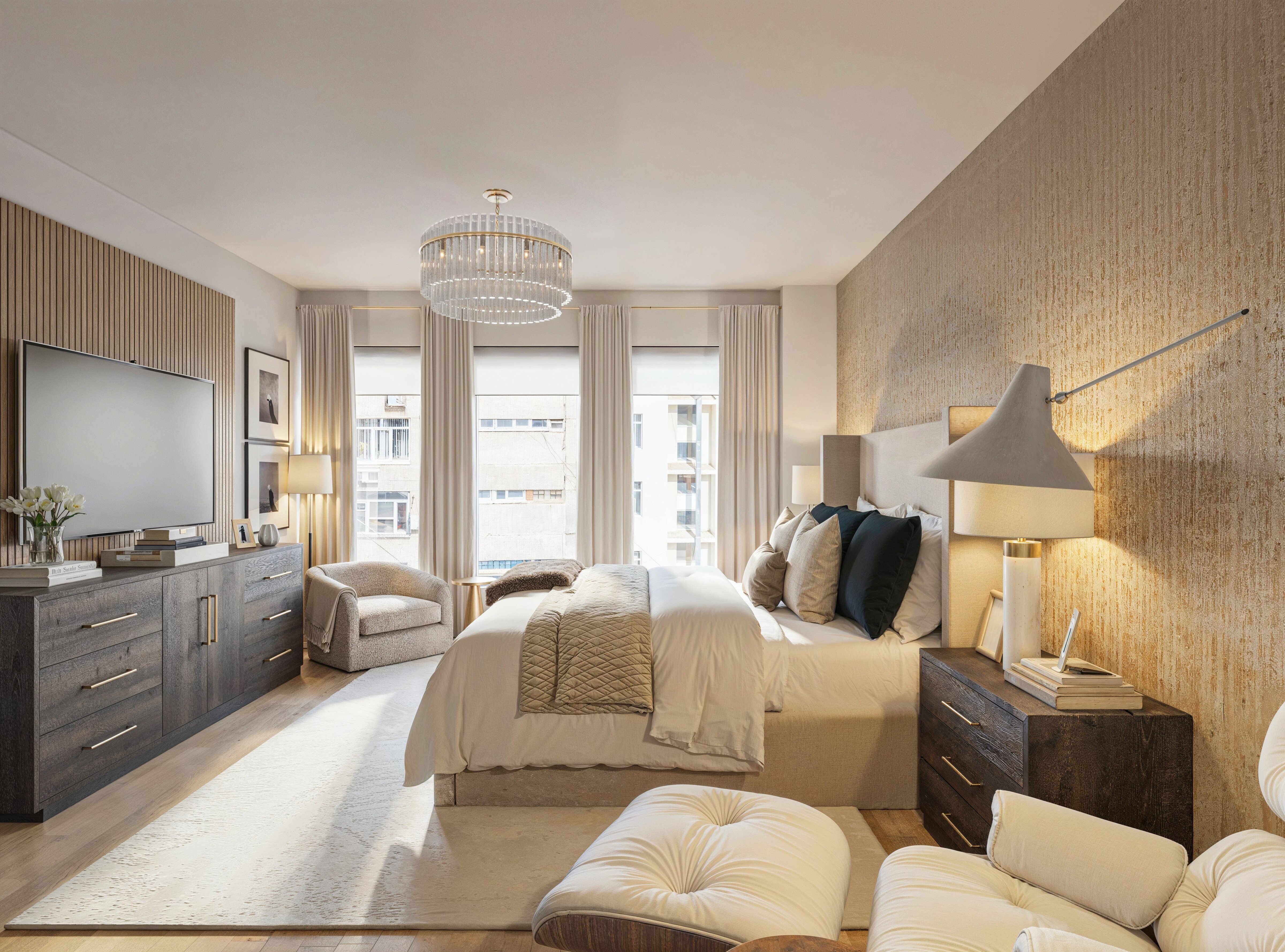Elegant Master Bedroom & Classy Boy’s Bedroom Rendering thumb