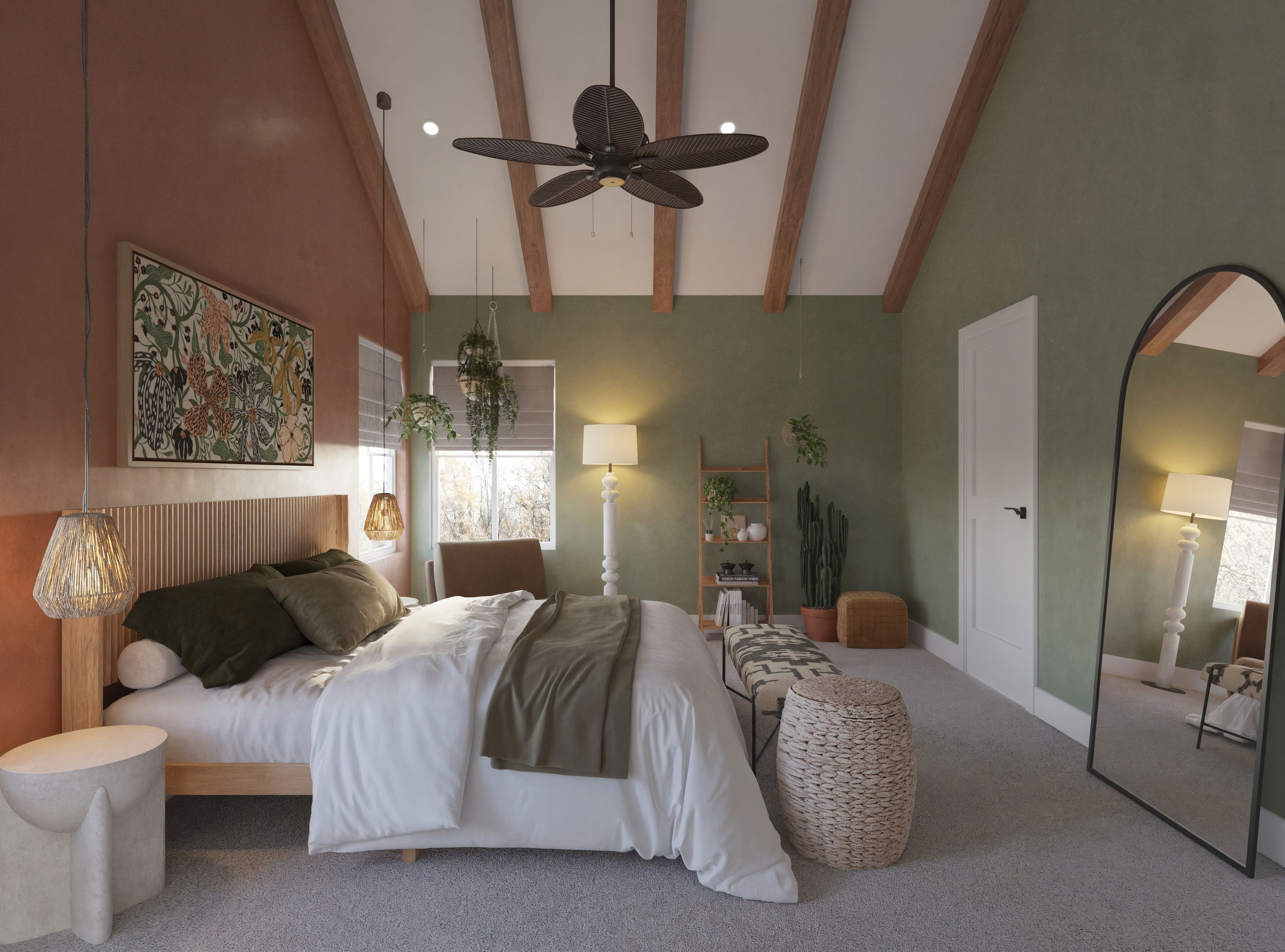 Online Designer Bedroom 3D Model 3
