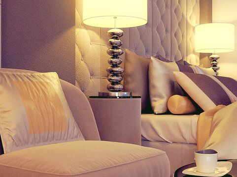 Soft Off-White Bedroom Interior Design