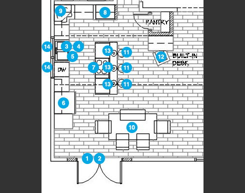 Online Designer Kitchen Floorplan