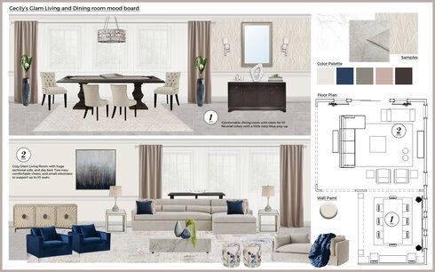 Subtle Glam Combined Living and Dining Room Transformation Rajna S. Moodboard 2 thumb