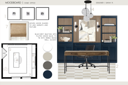 Timeless Modern Home Office Renovation Sarah R. Moodboard 2 thumb