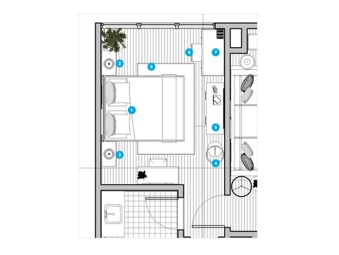 Online Designer Bedroom Floorplan